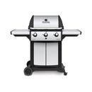 Broil King Signet 320 56" 3-Burner Gas Grill with Cast Iron Grids & Stainless Steel Side Shelves