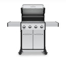 Broil King Baron S 420 Pro 57" 4-Burner Gas Grill with Stainless Steel Grids & Drop-Down Shelves