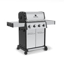 Broil King Baron S 420 Pro 57" 4-Burner Gas Grill with Stainless Steel Grids & Drop-Down Shelves