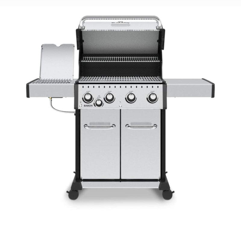Broil King 57" Baron S 440 Pro IR 4-Burner Gas Grill with Infrared Side Burner & Built-In Panel Lights