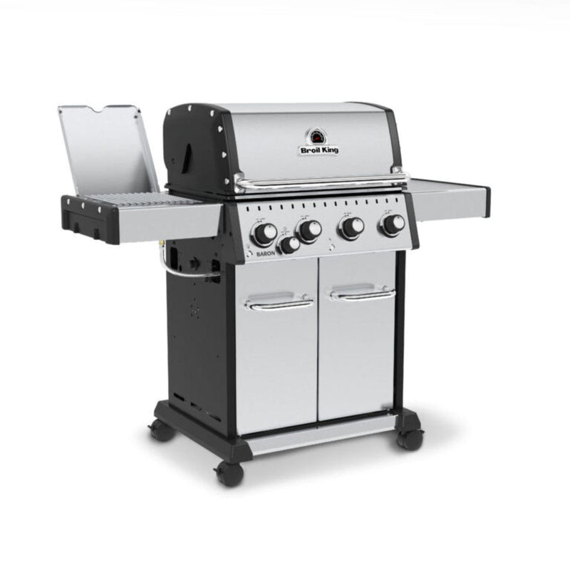 Broil King 57" Baron S 440 Pro IR 4-Burner Gas Grill with Infrared Side Burner & Built-In Panel Lights