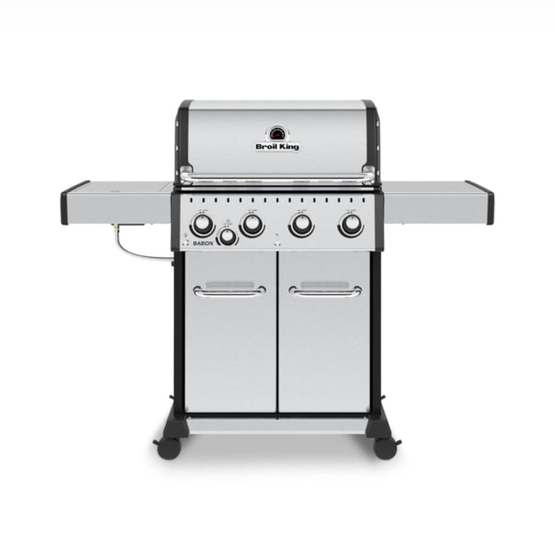 Broil King 57" Baron S 440 Pro IR 4-Burner Gas Grill with Infrared Side Burner & Built-In Panel Lights