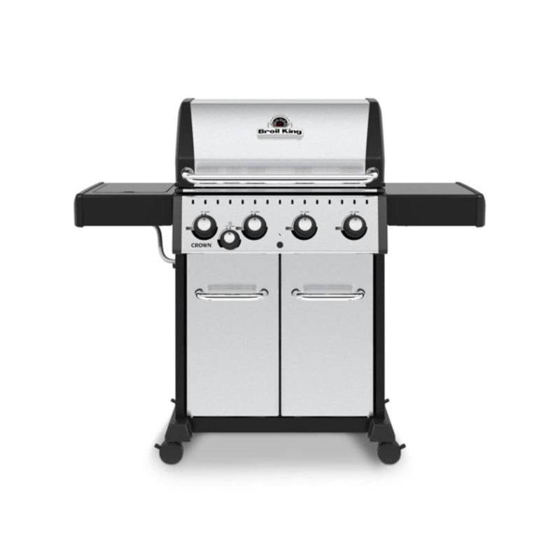 Broil King 57" Crown S 440 4-Burner Gas Grill with Side Burner & Cast Iron Cooking Grids