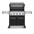 Broil King Baron 520 Pro 63" 5-Burner Black Gas Grill with Drop-Down Side Shelves