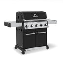 Broil King Baron 520 Pro 63" 5-Burner Black Gas Grill with Drop-Down Side Shelves