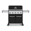 Broil King Baron 520 Pro 63" 5-Burner Black Gas Grill with Drop-Down Side Shelves