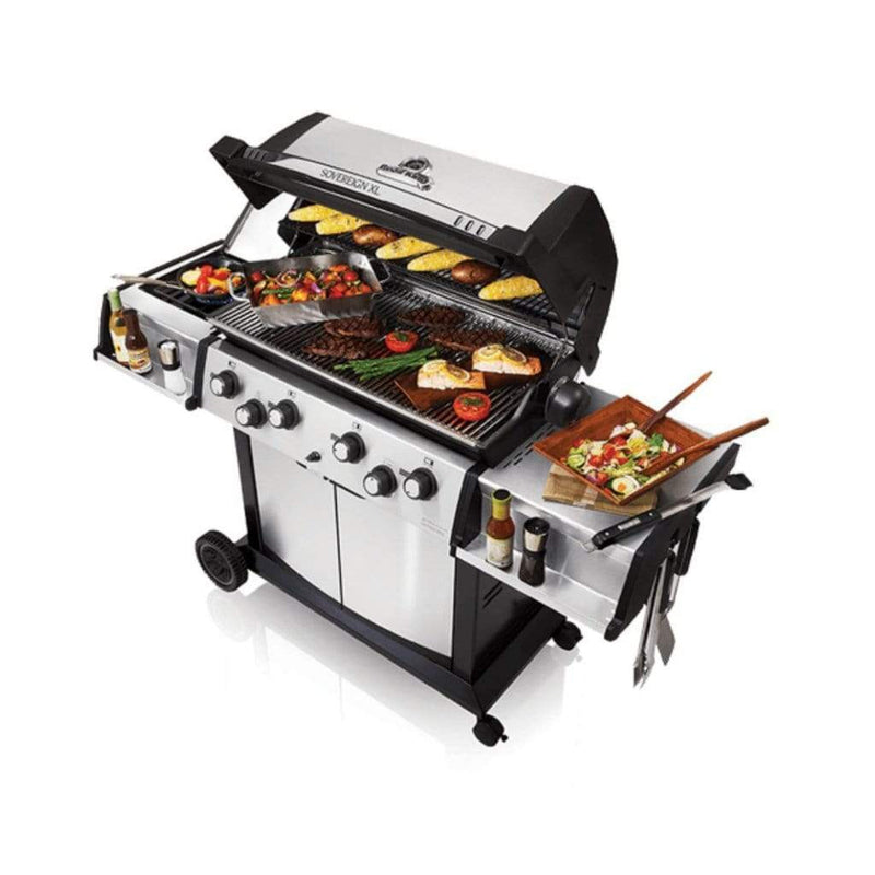 Broil King Sovereign XLS 90 65" 4-Burner Gas Grill with Rear Rotisserie and Side Burner