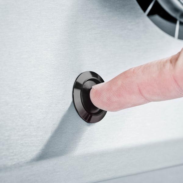 Broil King Crown 520 63" 5-Burner Black Gas Grill with Cast Iron Grids & Fold-Down Shelves