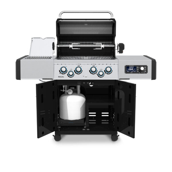 Broil King Regal Q 490 Pro IR 63" Black Natural Gas Grill with iQue Tech & Infrared Sear Burner