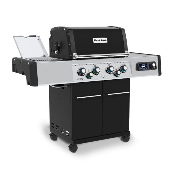 Broil King Regal Q 490 Pro IR 63" Black Natural Gas Grill with iQue Tech & Infrared Sear Burner