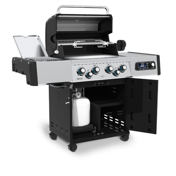 Broil King Regal Q 490 Pro IR 63" Black Natural Gas Grill with iQue Tech & Infrared Sear Burner