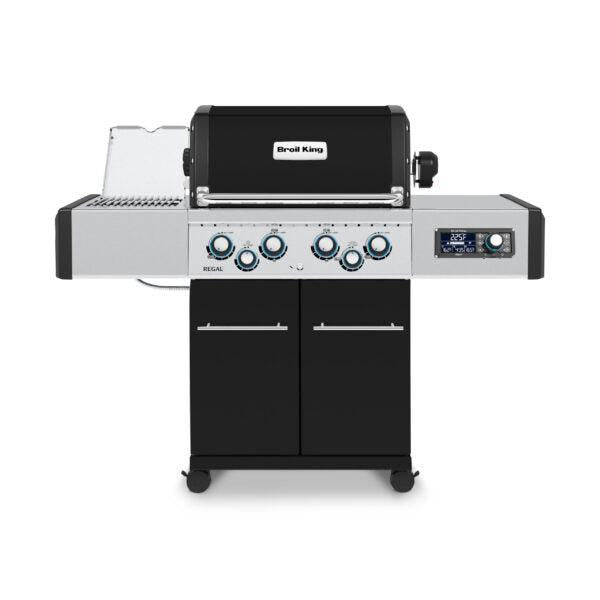 Broil King Regal Q 490 Pro IR 63" Black Natural Gas Grill with iQue Tech & Infrared Sear Burner