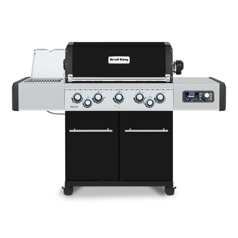 Broil King Regal Q 590 Pro IR 63" Black Natural Gas Grill with iQue Tech & Rotisserie Kit