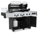 Broil King Regal Q 690 Pro IR 70" Black Propane Gas Grill with iQue, Dual Cook Boxes & Rotisserie Kit