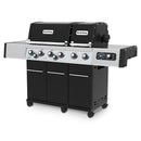 Broil King Regal Q 690 Pro IR 70" Black Natural Gas Grill with iQue, Dual Cook Boxes & Rotisserie