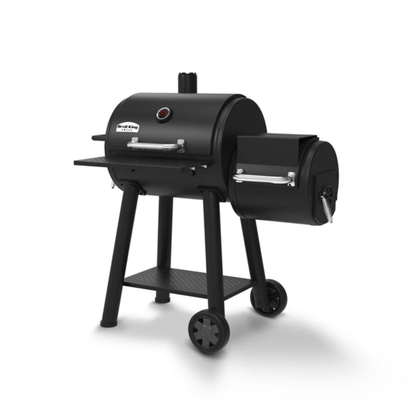 Broil King Regal Offset 400 Smoke Charcoal Grill & Smoker – 50" Freestanding


