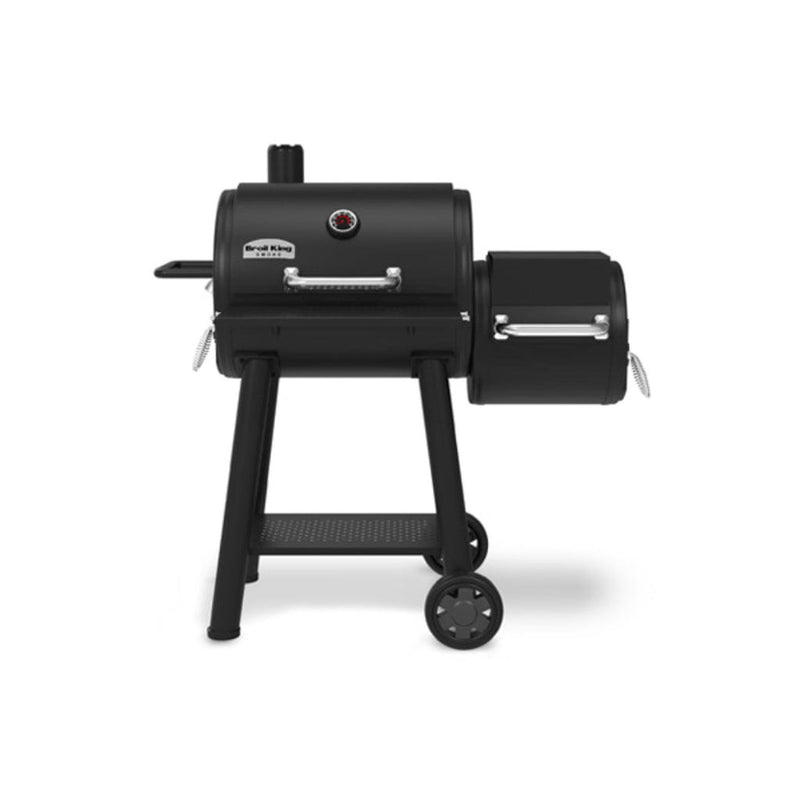 Broil King Regal Offset 400 Smoke Charcoal Grill & Smoker – 50" Freestanding

