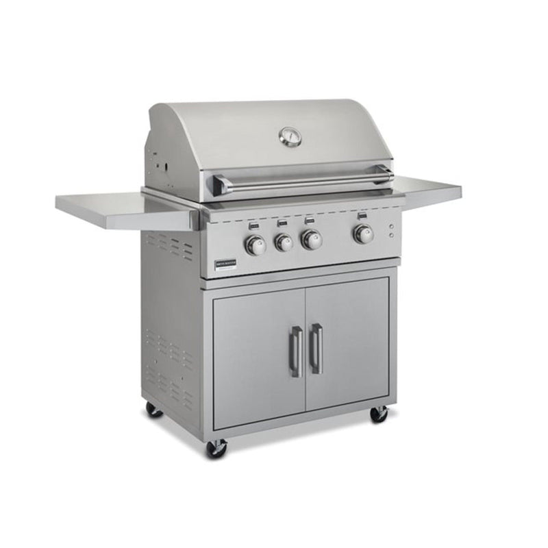 Broilmaster B-Series 40" Propane Grill Head with 5 Cast Stainless Burners, Infrared Rotisserie & LED Cooking Lights