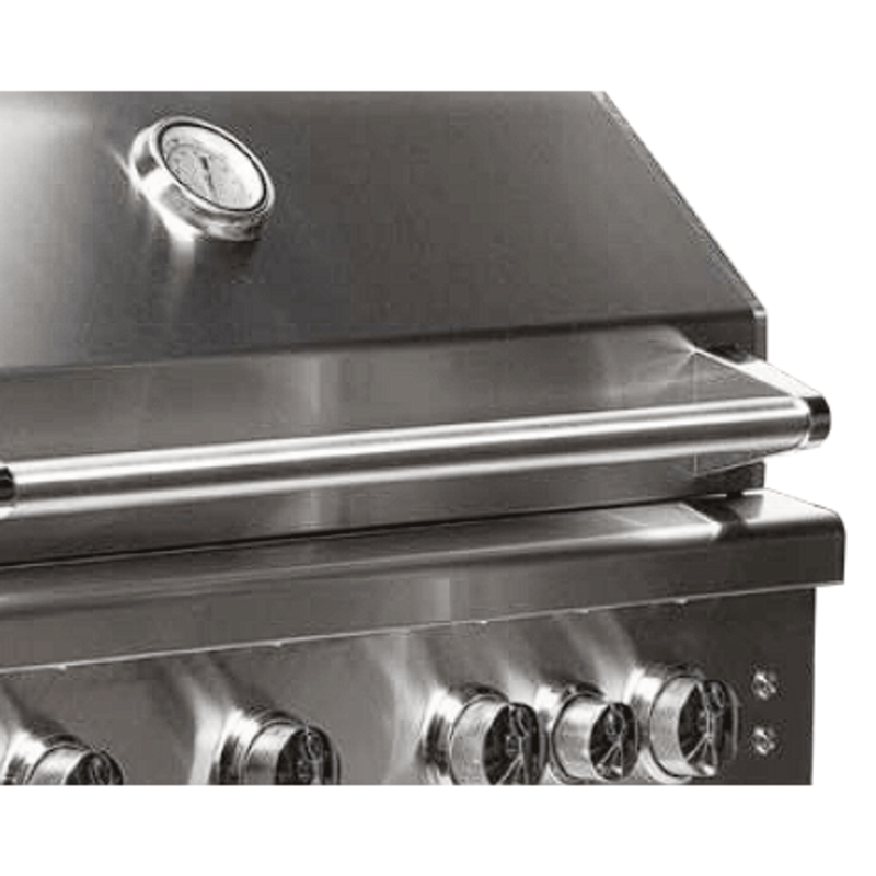 Broilmaster B-Series 40" Propane Grill Head with 5 Cast Stainless Burners, Infrared Rotisserie & LED Cooking Lights
