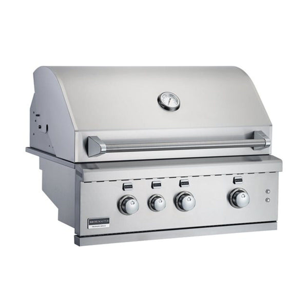 Broilmaster B-Series 40" Propane Grill Head with 5 Cast Stainless Burners, Infrared Rotisserie & LED Cooking Lights