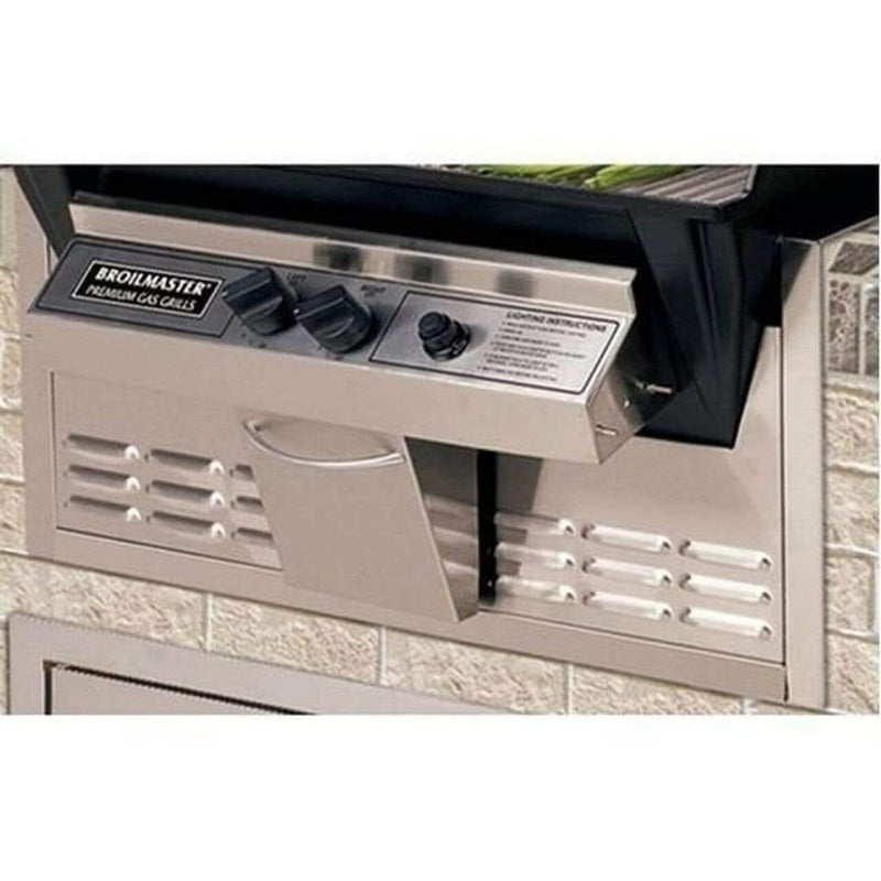 Broilmaster C3 Built-In Charcoal Grill with Dual Air Intakes and Cast Aluminum Construction