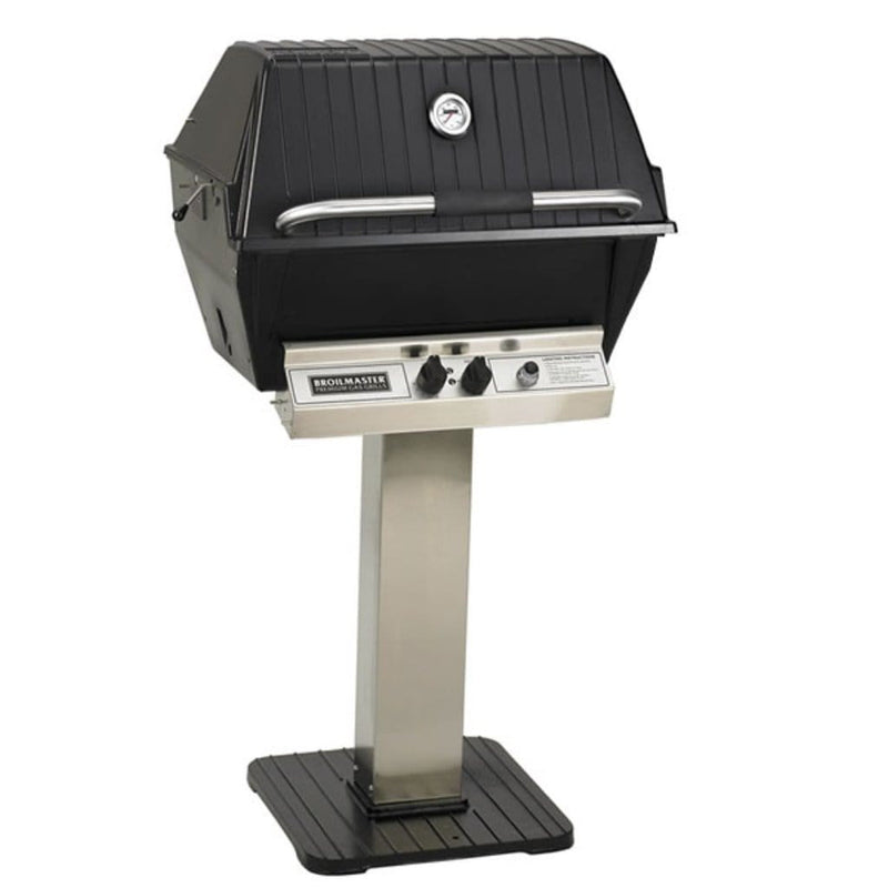 Broilmaster P3X Premium Natural Gas Grill with 26" Stainless Steel Patio Post and Bowtie Burner