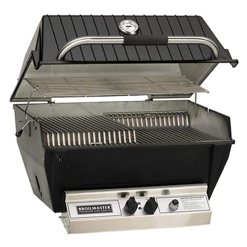 Broilmaster P3X Premium Propane Grill with Bowtie Burner and Stainless Steel Cart 