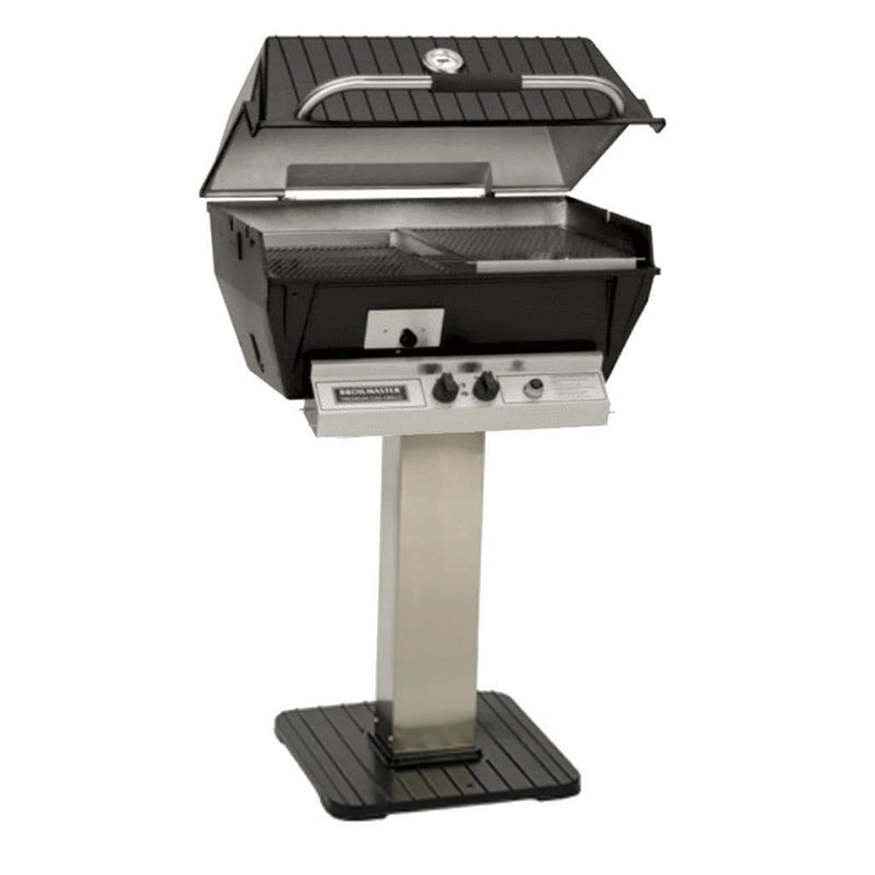 Broilmaster Q3X Slow Cooker Gas Grill with Smoker Tray & Oval Burner