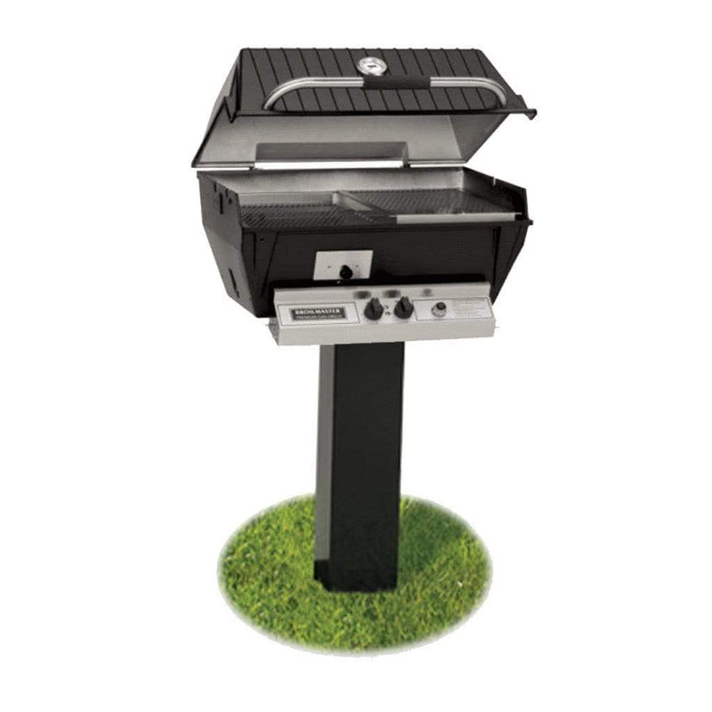 Broilmaster Q3X Slow Cooker Gas Grill with Smoker Tray & Oval Burner