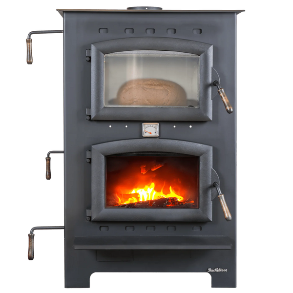 Buck Stove 27" Homesteader Wood Burning Cook Stove with Baking Oven 28,901 BTU