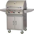 Bull Steer Premium 24" 3-Burner Freestanding Gas Grill Cart with Welded Stainless Burners