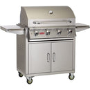 Bull Lonestar Select 30" 4-Burner Freestanding Gas Grill Cart with Welded Stainless Steel Burners