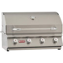 Bull Outlaw 30" Built-In 4-Burner Gas Grill with Porcelain-Coated Burners & Solid Steel Grates