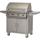 Bull Outlaw 30" 4-Burner Freestanding Gas Grill Cart with  Stainless Steel Build