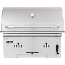 Bull Bison Premium 30" Built-In Charcoal Grill with Adjustable Charcoal Bed & Heavy-Duty Grates