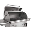 Bull Bison 30" Stainless Steel Charcoal Grill Cart with Adjustable Charcoal Bed