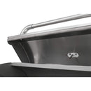 Bull Bison 30" Stainless Steel Charcoal Grill Cart with Adjustable Charcoal Bed