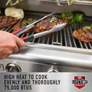 Bull Angus 30" Built-In 4-Burner Gas Grill Twin Lighting System with Infrared Backburner and Rotisserie