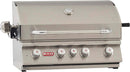 Bull Angus 30" Built-In 4-Burner Gas Grill Twin Lighting System with Infrared Backburner and Rotisserie
