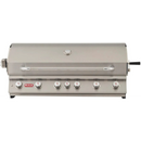 Bull Diablo 46" Built-In 6-Burner Gas Grill with Twin Lighting, Rotisserie & Infrared Backburner