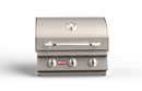 Bull Steer 25" Built-In 3-Burner Gas Grill with Dual Lined Hood & Heavy-Duty Thermometer
