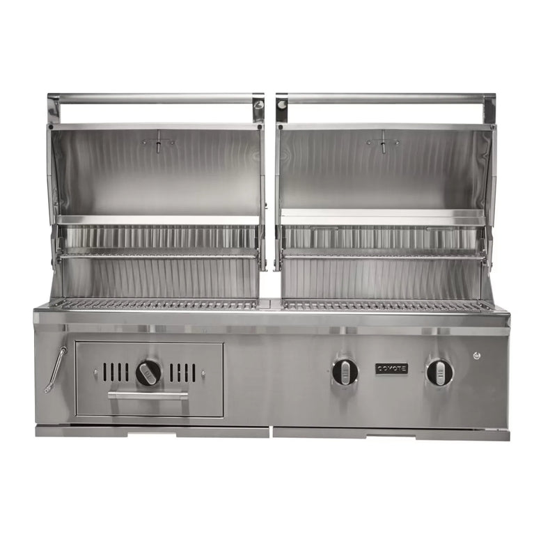 Coyote 50-Inch Built-In Gas/Charcoal Hybrid Grill
