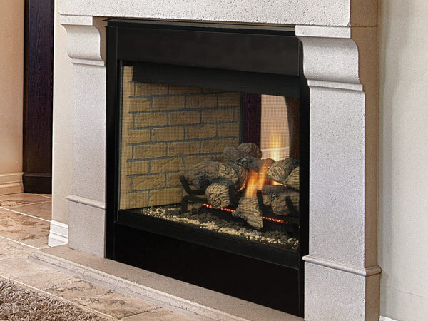 DRT40ST Traditional Direct Vent See Through Gas Fireplace 40"