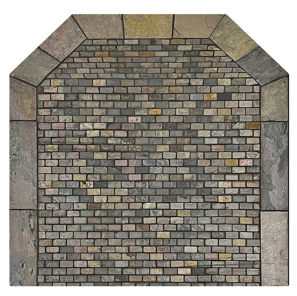 Diamond Hearths Western Flagstone Traditional Edge Type I Hearth Pad