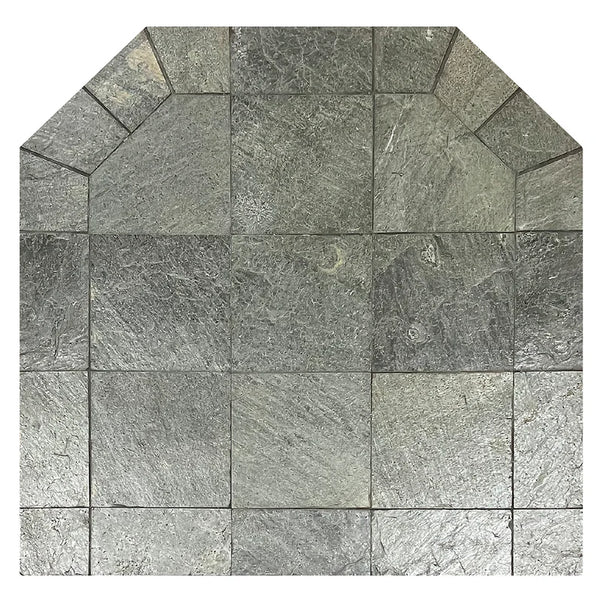 Diamond Hearths Natural Silver Traditional Edge Type I Hearth Pad