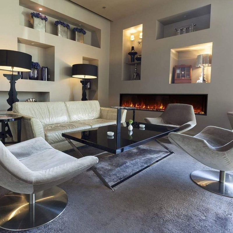 EcoSmart Fire 120" EL120 Electric Fireplace Insert with Multi-Stage Heater & LED Flame by Mad Design Group