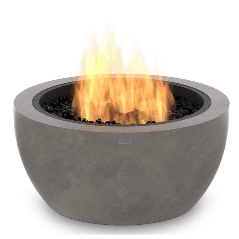 EcoSmart Fire 30" POD Fire Pit Bowl with Gas LP/NG Burner – Concrete Outdoor Fire Pit by Mad Design Group