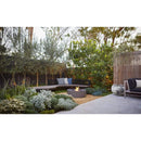 EcoSmart Fire 39" Ark 40 Outdoor Fire Pit Table with Gas LP/NG Burner – Stylish High-Heat Stainless Steel Base by Mad Design Group