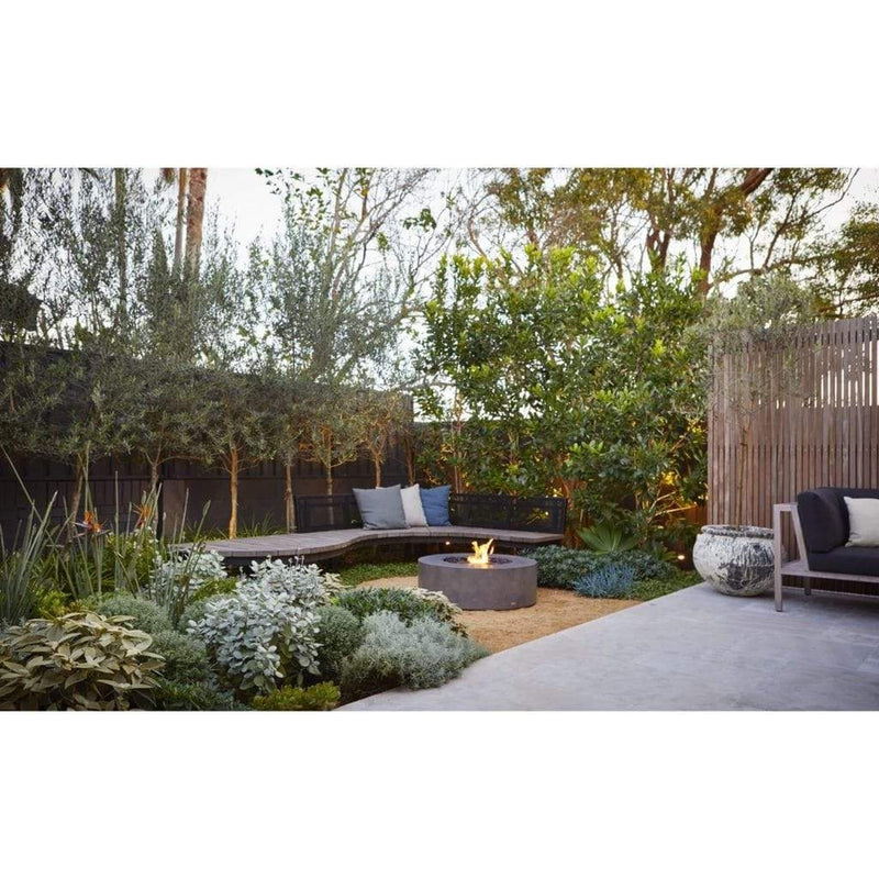 EcoSmart Fire 39" Ark 40 Outdoor Fire Pit Table with Gas LP/NG Burner – Stylish High-Heat Stainless Steel Base by Mad Design Group