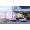 EcoSmart Fire 39" Ark 40 Outdoor Fire Pit Table with Gas LP/NG Burner – Stylish High-Heat Stainless Steel Base by Mad Design Group